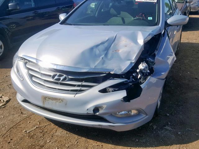 5NPEB4ACXDH707289 - 2013 HYUNDAI SONATA GLS BLUE photo 9