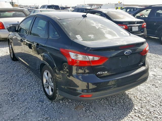 1FADP3F2XEL108614 - 2014 FORD FOCUS SE BLACK photo 3