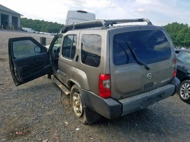 5N1ED28YX3C698499 - 2003 NISSAN XTERRA XE TAN photo 3