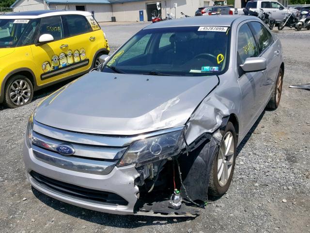 3FAHP0JG2BR311190 - 2011 FORD FUSION SEL SILVER photo 2