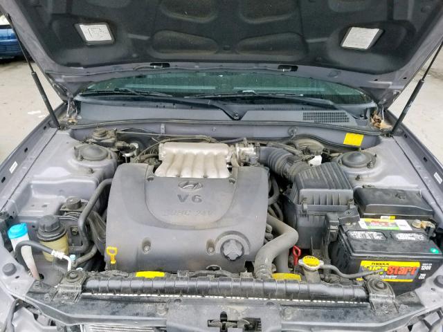 KMHWF35H95A140344 - 2005 HYUNDAI SONATA GLS GRAY photo 7