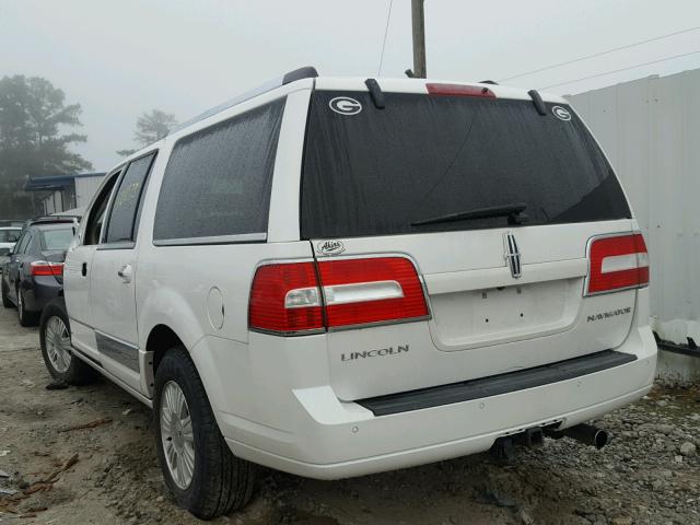 5LMJJ3H56DEL00968 - 2013 LINCOLN NAVIGATOR Ақ фото 3
