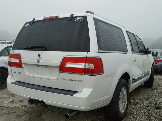 5LMJJ3H56DEL00968 - 2013 LINCOLN NAVIGATOR Ақ фото 4