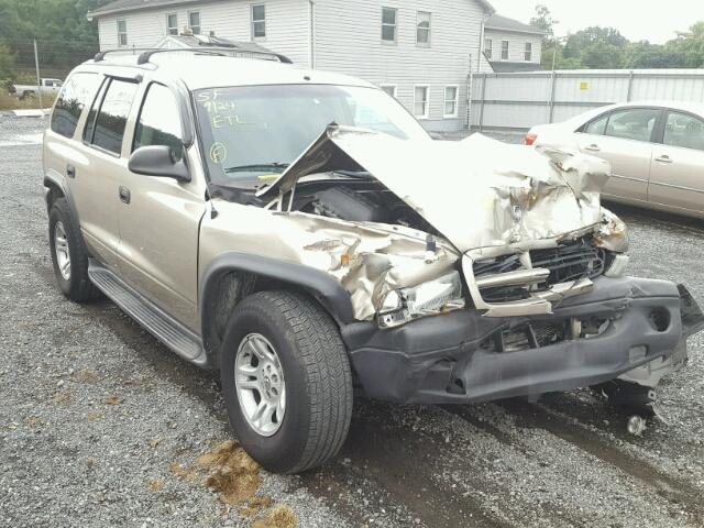 1D4HS38N63F559992 - 2003 DODGE DURANGO SP BEIGE photo 1