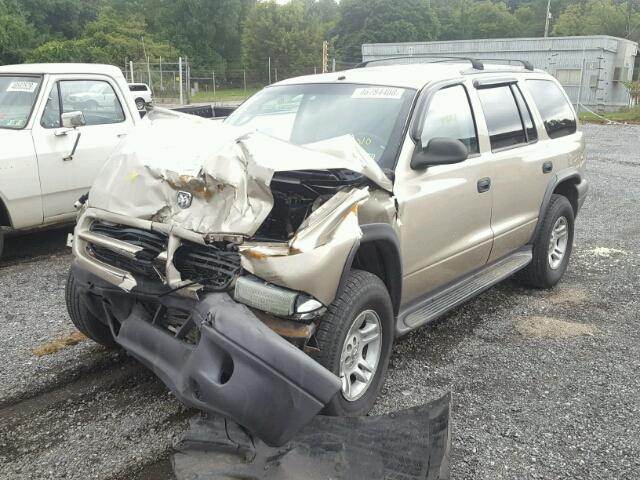 1D4HS38N63F559992 - 2003 DODGE DURANGO SP BEIGE photo 2