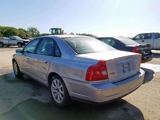 YV1TH59H741351638 - 2004 VOLVO S80 2.5T SILVER photo 3