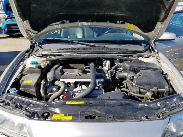 YV1TH59H741351638 - 2004 VOLVO S80 2.5T SILVER photo 7