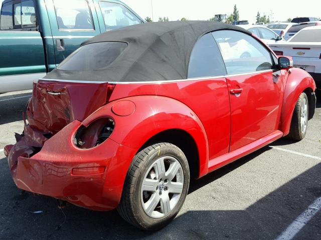 3VWRG31Y47M423600 - 2007 VOLKSWAGEN NEW BEETLE RED photo 4