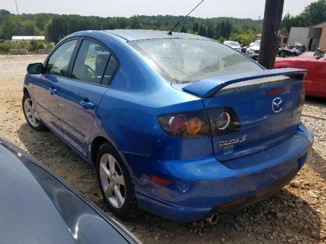 JM1BK123751306081 - 2005 MAZDA 3 S BLUE photo 3