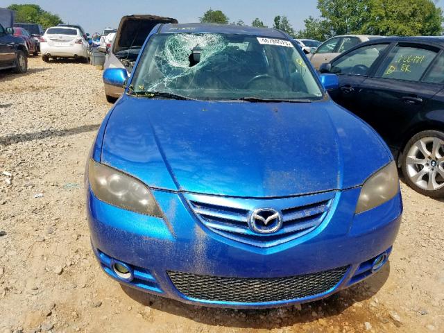 JM1BK123751306081 - 2005 MAZDA 3 S BLUE photo 9