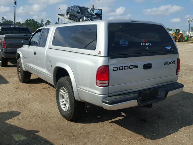 1B7GG32N72S511085 - 2002 DODGE DAKOTA SPO GRAY photo 3