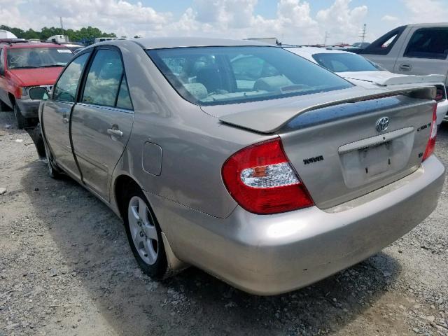 4T1BF32K03U052082 - 2003 TOYOTA CAMRY LE BROWN photo 3