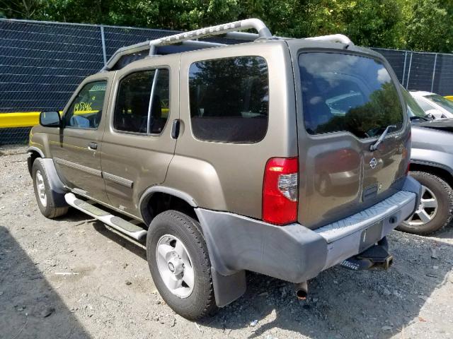 5N1ED28T01C562495 - 2001 NISSAN XTERRA XE BEIGE photo 3