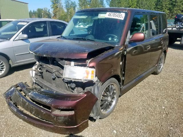 JTLKT324864118658 - 2006 TOYOTA SCION XB BROWN photo 2