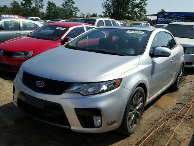 KNAFW6A33C5624979 - 2012 KIA FORTE SX SILVER photo 2