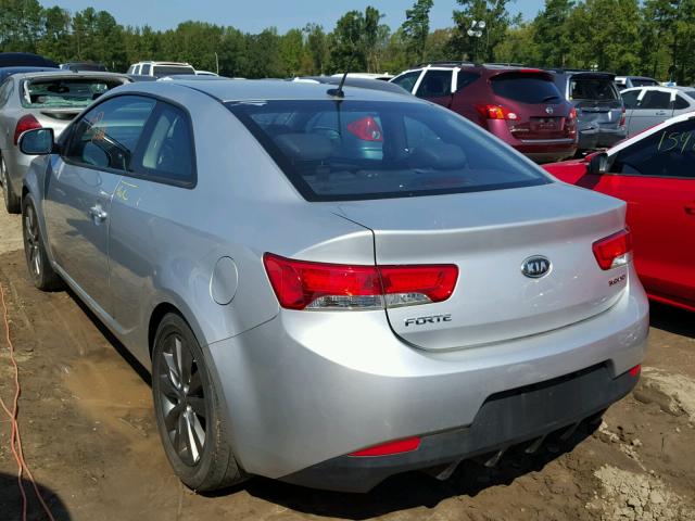 KNAFW6A33C5624979 - 2012 KIA FORTE SX SILVER photo 3