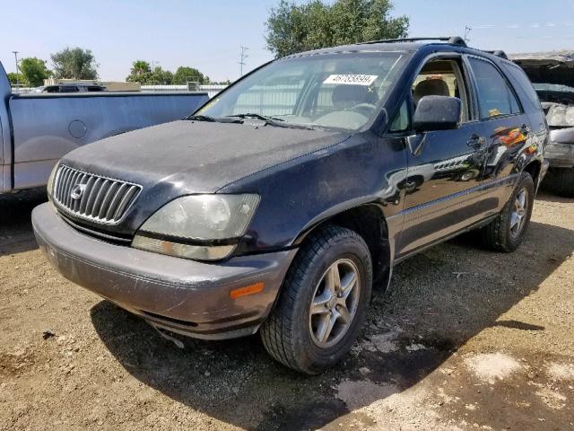 JT6GF10U4Y0050974 - 2000 LEXUS RX 300 BLACK photo 2