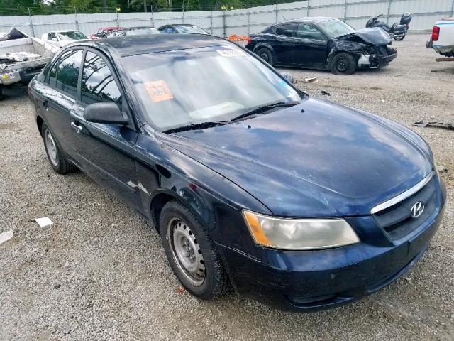 5NPET46C56H085614 - 2006 HYUNDAI SONATA GL BLACK photo 1