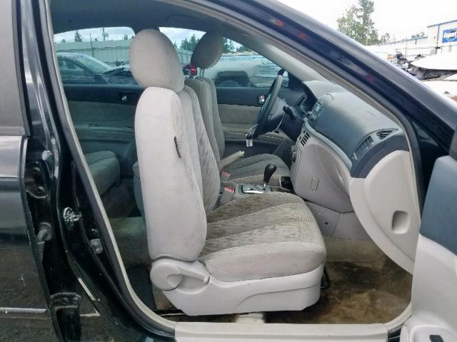 5NPET46C56H085614 - 2006 HYUNDAI SONATA GL BLACK photo 5