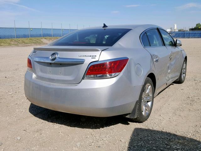 1G4GD5ED4BF128491 - 2011 BUICK LACROSSE C SILVER photo 4
