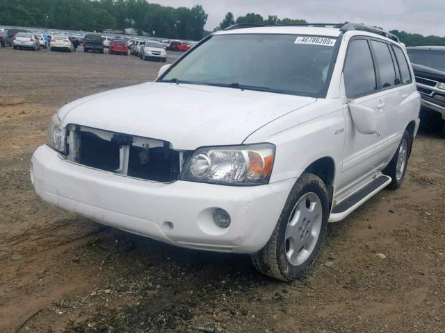 JTEDP21A350055836 - 2005 TOYOTA HIGHLANDER WHITE photo 2