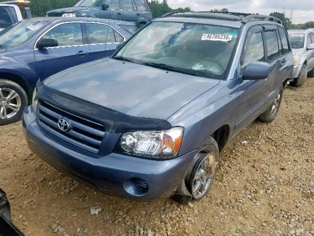 JTEGD21A260132591 - 2006 TOYOTA HIGHLANDER GRAY photo 2