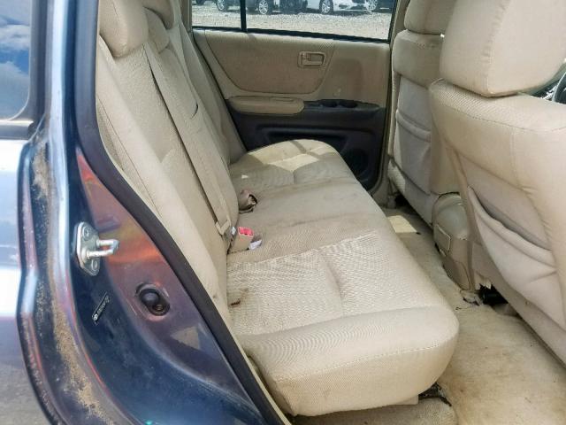 JTEGD21A260132591 - 2006 TOYOTA HIGHLANDER GRAY photo 6