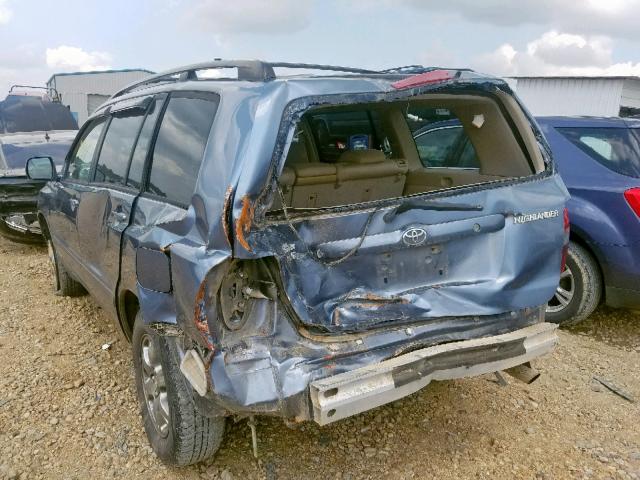 JTEGD21A260132591 - 2006 TOYOTA HIGHLANDER GRAY photo 9