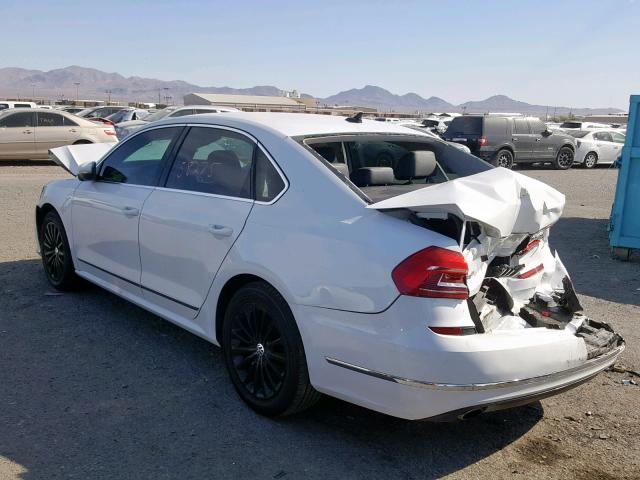 1VWBT7A34GC011817 - 2016 VOLKSWAGEN PASSAT SE WHITE photo 3