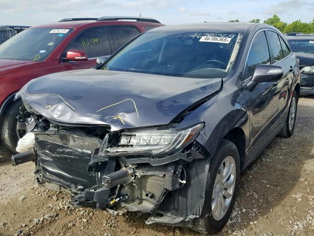 5J8TB3H30JL000654 - 2018 ACURA RDX BLUE photo 2