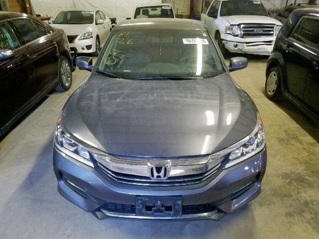 1HGCR2F86GA157503 - 2016 HONDA ACCORD EXL GRAY photo 9