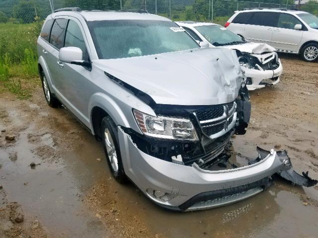 3C4PDCBG8ET158367 - 2014 DODGE JOURNEY SX SILVER photo 1