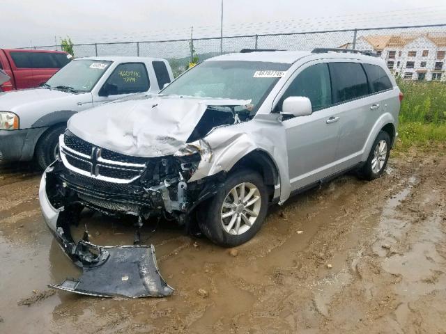 3C4PDCBG8ET158367 - 2014 DODGE JOURNEY SX SILVER photo 2