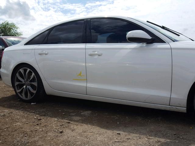 WAUGFAFC3EN036129 - 2014 AUDI A6 PREMIUM WHITE photo 9