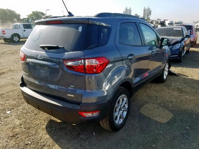 MAJ3P1TE0JC220346 - 2018 FORD ECOSPORT S GRAY photo 4