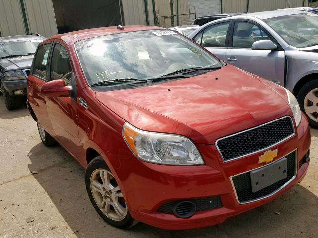 KL1TD66EX9B658781 - 2009 CHEVROLET AVEO LS RED photo 1