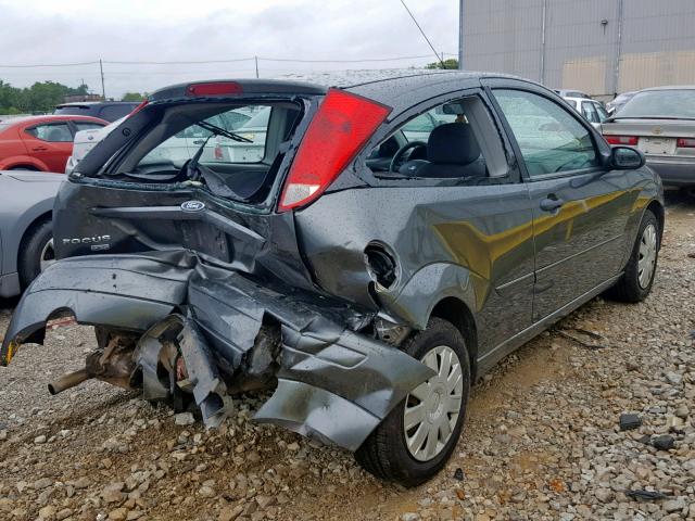 1FAFP31N17W164971 - 2007 FORD FOCUS ZX3 GRAY photo 4