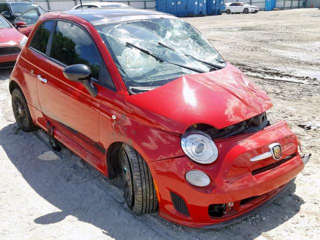 3C3CFFFH3DT515843 - 2013 FIAT 500 ABARTH RED photo 1