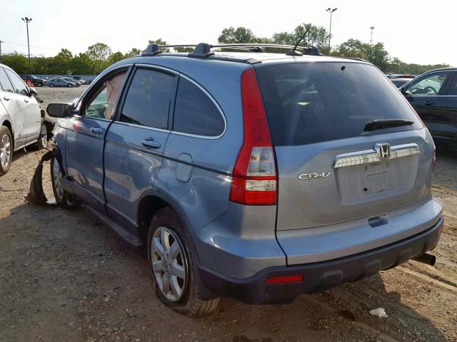 5J6RE48739L060538 - 2009 HONDA CR-V EXL BLUE photo 3