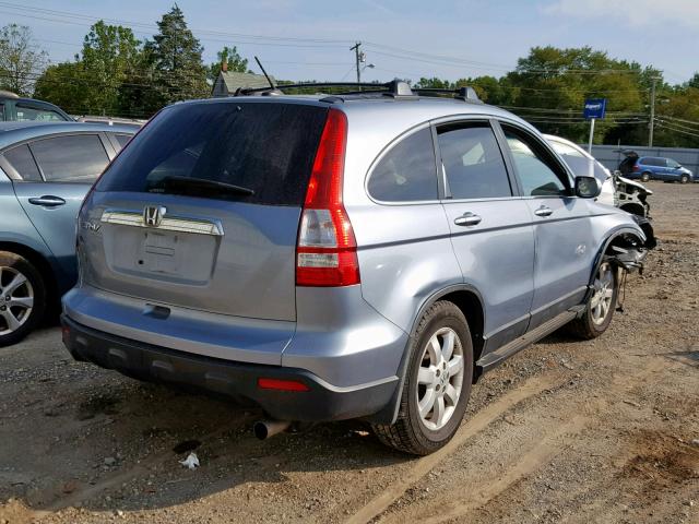 5J6RE48739L060538 - 2009 HONDA CR-V EXL BLUE photo 4