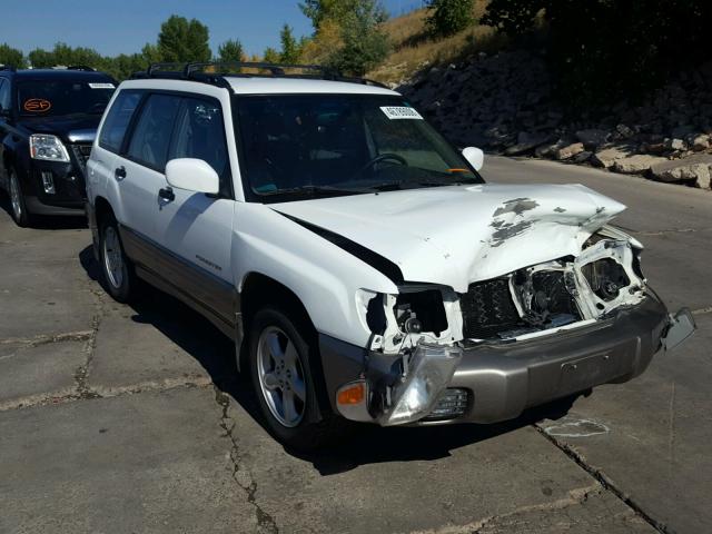 JF1SF65512H712896 - 2002 SUBARU FORESTER S WHITE photo 1