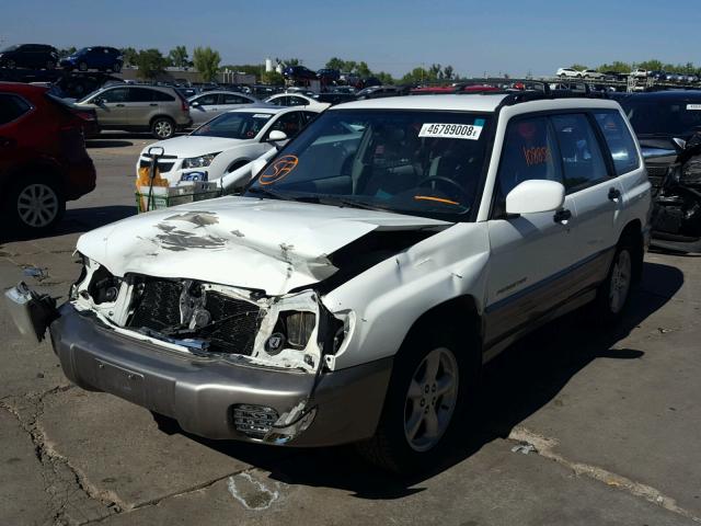 JF1SF65512H712896 - 2002 SUBARU FORESTER S WHITE photo 2