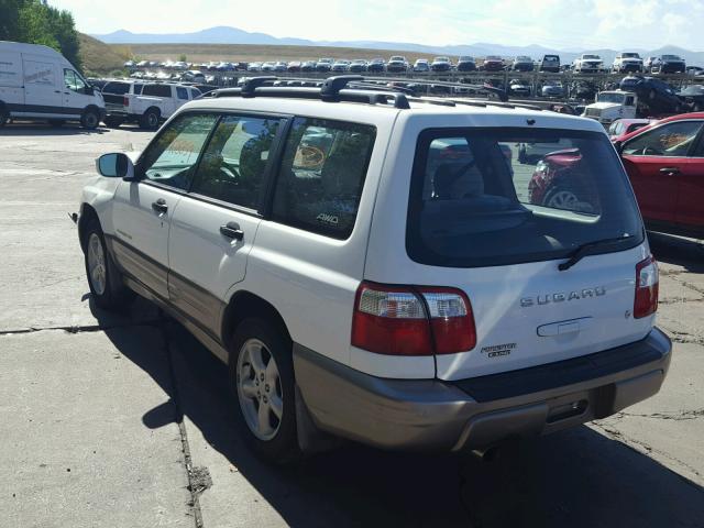 JF1SF65512H712896 - 2002 SUBARU FORESTER S WHITE photo 3