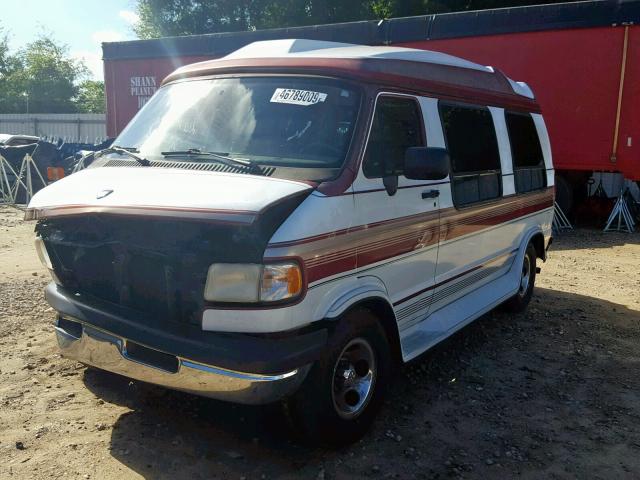 2B6HB21Y5TK134734 - 1996 DODGE RAM VAN B2 TWO TONE photo 2