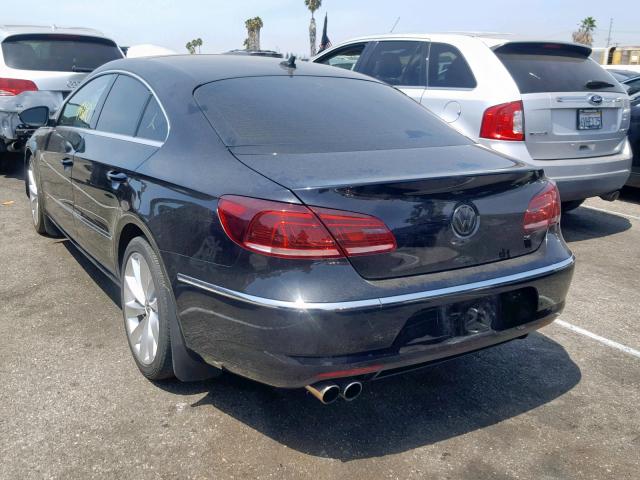 WVWHU7AN0DE509895 - 2013 VOLKSWAGEN CC LUXURY BLACK photo 3