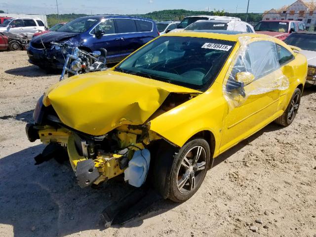 1G1AL15F277223309 - 2007 CHEVROLET COBALT LT YELLOW photo 2