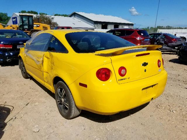 1G1AL15F277223309 - 2007 CHEVROLET COBALT LT YELLOW photo 3