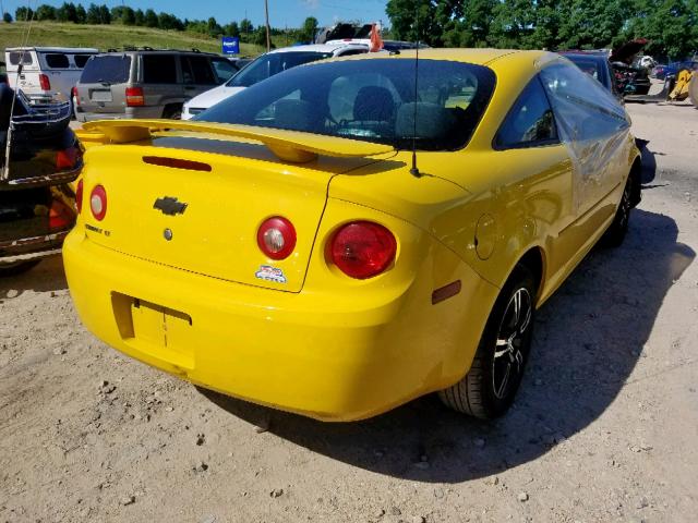 1G1AL15F277223309 - 2007 CHEVROLET COBALT LT YELLOW photo 4