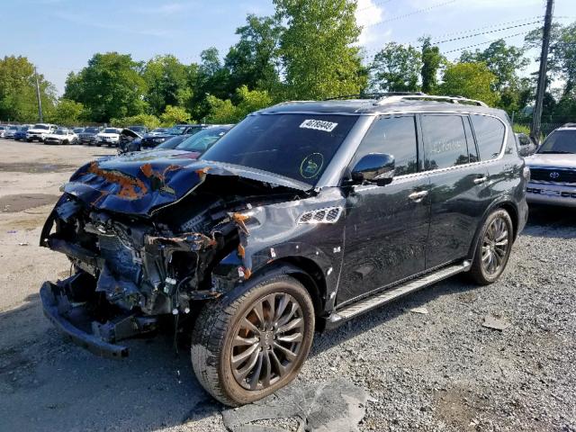 JN8AZ2NE8H9155417 - 2017 INFINITI QX80 BASE BLACK photo 2