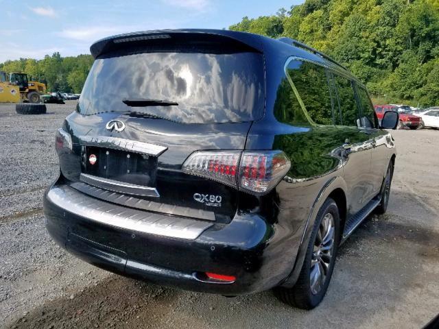 JN8AZ2NE8H9155417 - 2017 INFINITI QX80 BASE BLACK photo 4